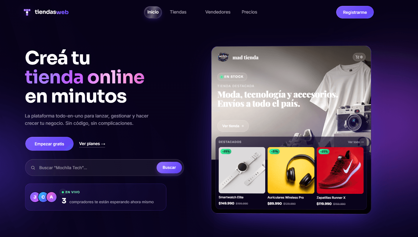Captura de Tiendas Web